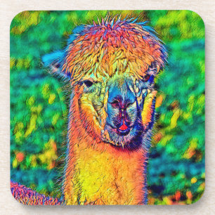 AnimalColor_Alpaca_004 Getränkeuntersetzer