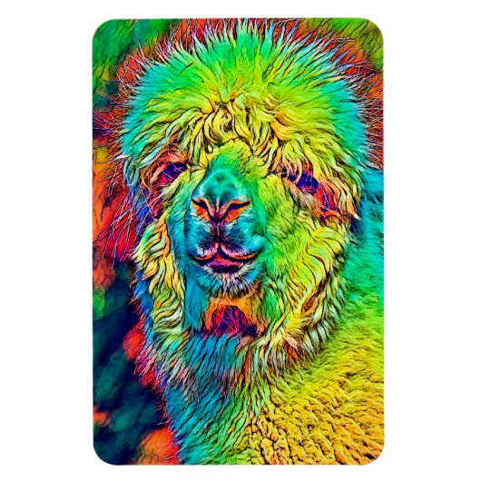 AnimalColor_Alpaca_005 Magnet (Vertikal)