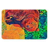 AnimalColor_Bear_001 Magnet (Horizontal)
