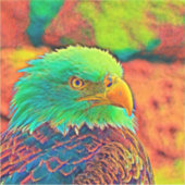 AnimalColor_Bird_008 Aufkleber (Vorderseite)