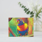 AnimalColor_Bird_07 Postkarte (Stehend Vorderseite)
