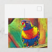 AnimalColor_Bird_07 Postkarte (Vorne/Hinten)