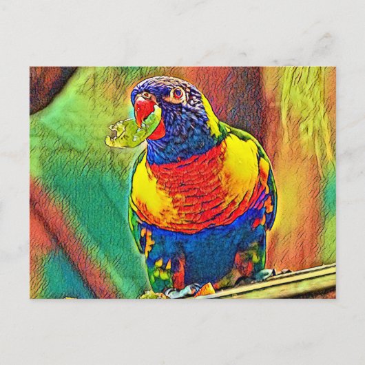 AnimalColor_Bird_07 Postkarte (Vorderseite)
