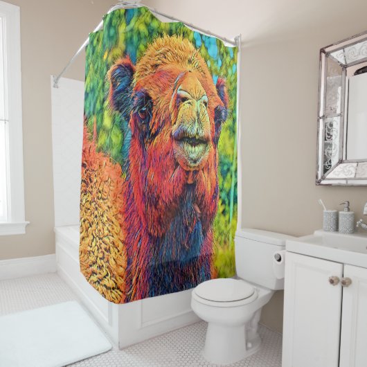 AnimalColor_Camel2022-12 Duschvorhang (Beispiel)