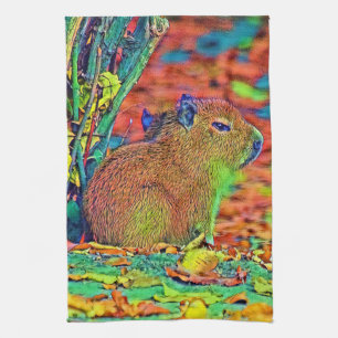 AnimalColor_Capybara_001 Geschirrtuch