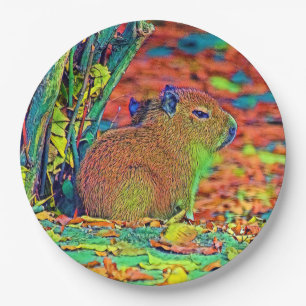 AnimalColor_Capybara_001 Pappteller