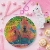 AnimalColor_Capybara_002 Pappteller (Party)