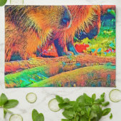 AnimalColor_Capybara_003 Geschirrtuch (Gefaltet)