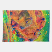 AnimalColor_Capybara_003 Geschirrtuch (Horizontal)