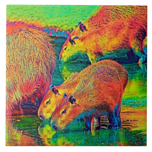 AnimalColor_Capybara_004 Fliese (Vorderseite)