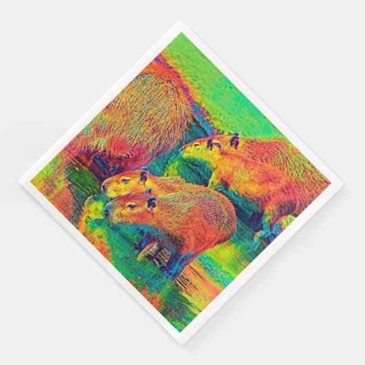 AnimalColor_Capybara_004 Serviette (Ecke)