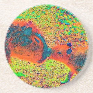 AnimalColor_Capybara_005 Getränkeuntersetzer