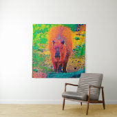 AnimalColor_Capybara_011 Wandteppich (Beispiel)