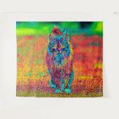AnimalColor_Cat_002 Wandteppich (Vorderseite (Horizontal))