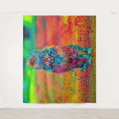AnimalColor_Cat_002 Wandteppich (Vorderseite)