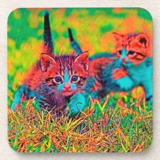 AnimalColor_Cat_004 Getränkeuntersetzer (Vorderseite)