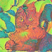 AnimalColor_Cat_005 Aufkleber (Vorderseite)