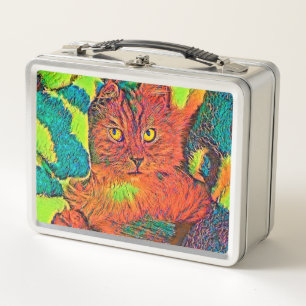 AnimalColor_Cat_005 Metall Brotdose
