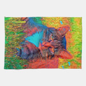 AnimalColor_Cat_008 Geschirrtuch (Horizontal)