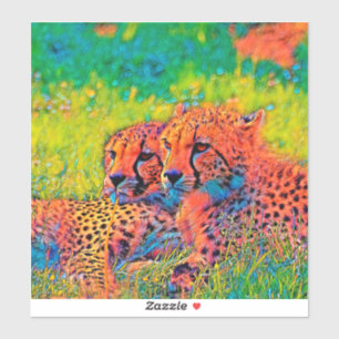 AnimalColor_Cheetah_008 Aufkleber