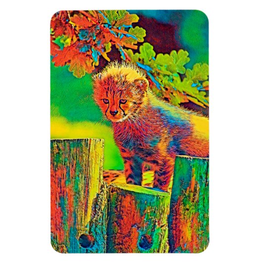 AnimalColor_Cheetah_023 Magnet (Vertikal)