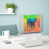AnimalColor_Elephant_002 Aufkleber (Laptop auf Schreibtisch)
