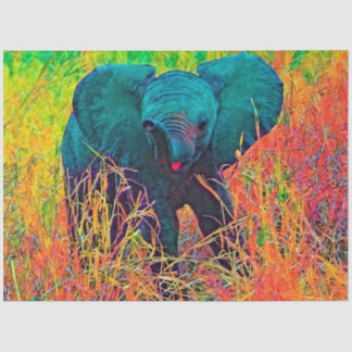 AnimalColor_Elephant_002_by_JAMColors Seidenpapier