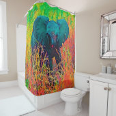 AnimalColor_Elephant_002 Duschvorhang (Beispiel)