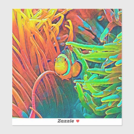 AnimalColor_Fish_001 Aufkleber (Blatt)