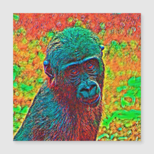 AnimalColor_Gorilla_001 Magnetkarte