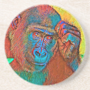 AnimalColor_Gorilla_019 Getränkeuntersetzer