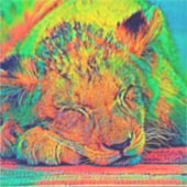 AnimalColor_Lion_002 Aufkleber (Vorderseite)