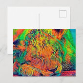 AnimalColor_Lion_002 Postkarte (Vorne/Hinten)