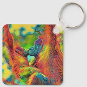 AnimalColor_OrangUtan_013 Schlüsselanhänger (Rückseite)