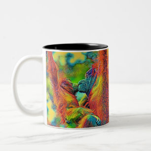 AnimalColor_OrangUtan_013 Zweifarbige Tasse
