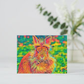 AnimalColor_Rabbit_004 Postkarte (Stehend Vorderseite)