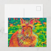 AnimalColor_Rabbit_004 Postkarte (Vorne/Hinten)