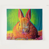 AnimalColor_Rabbit_07 Wandteppich (Vorderseite (Horizontal))