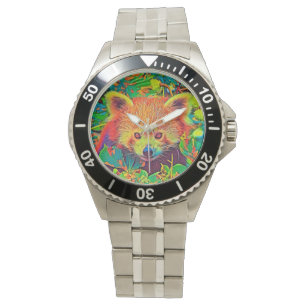AnimalColor_RedPanda_001 Armbanduhr