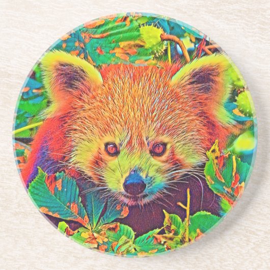 AnimalColor_RedPanda_001 Getränkeuntersetzer (Vorne)