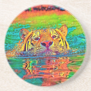 AnimalColor_Tiger_001 Getränkeuntersetzer
