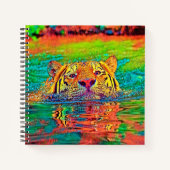 AnimalColor_Tiger_001 Notizblock (Vorderseite)