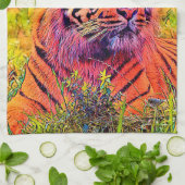 AnimalColor_Tiger_002 Geschirrtuch (Gefaltet)