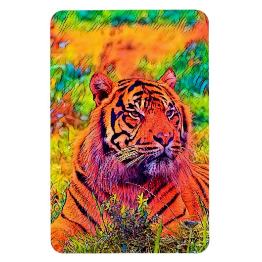AnimalColor_Tiger_002 Magnet (Vertikal)