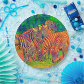 AnimalColor_Zebra_002 Pappteller (Party)