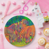 AnimalColor_Zebra_002 Pappteller (Party)