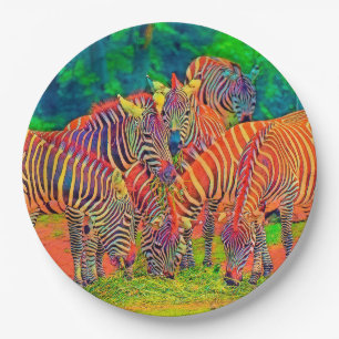 AnimalColor_Zebra_002 Pappteller