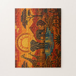 Animales en Africa Puzzle