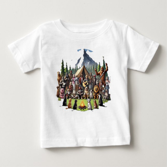 AnimalHumor Baby T-shirt (Vorderseite)