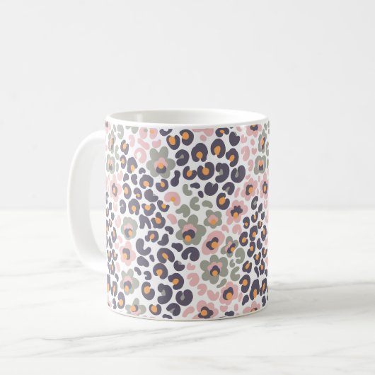 Animalier mit Blume Kaffeetasse (Vorderseite Links)